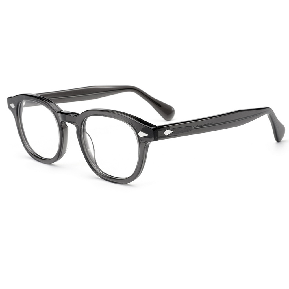 Rivet Decoration Round Acetate Optical Frame Roundness Glasses Frame for Men 2024