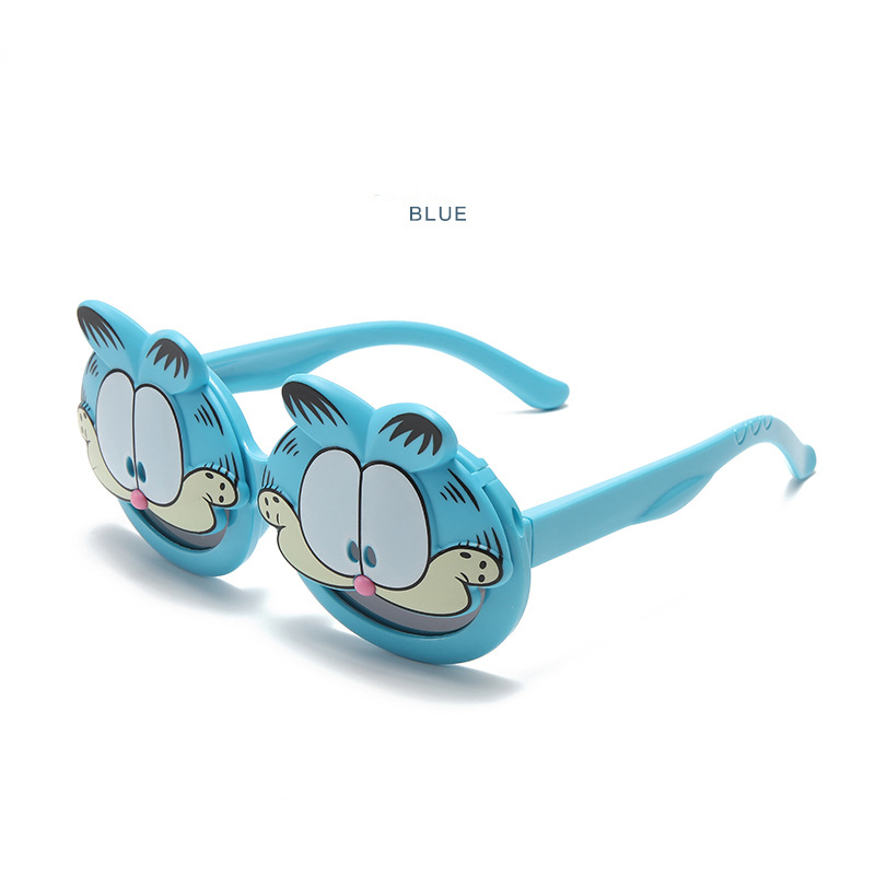 Children's sunglasses 2023 new UV protection cartoon baby Garfield Boy sunglasses Fashion trend sunglasses