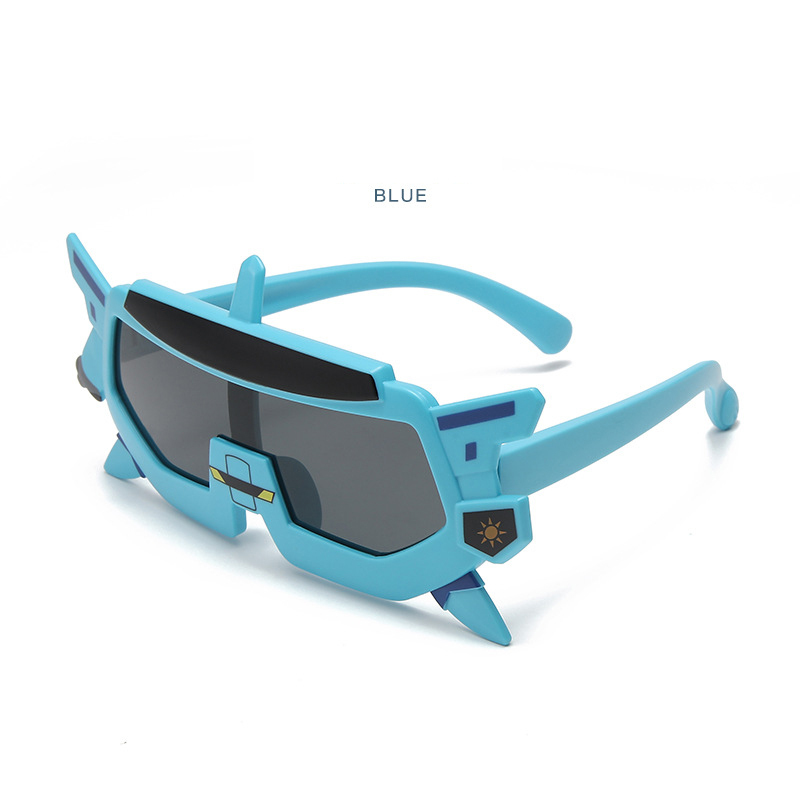 New children's girls fashion sunglasses UV protection robot cute cartoon sunglasses Baby sunglasses