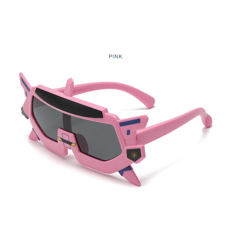New children's girls fashion sunglasses UV protection robot cute cartoon sunglasses Baby sunglasses