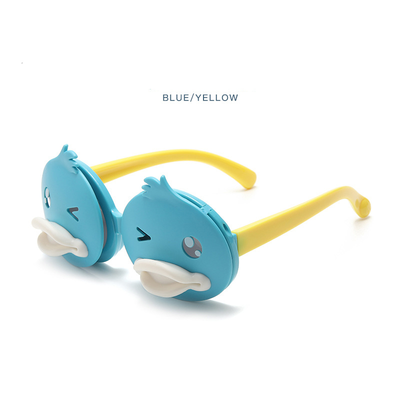 New children's sunglasses UV protection cute cartoon baby yellow duck sunglasses girl fashion sunglasses