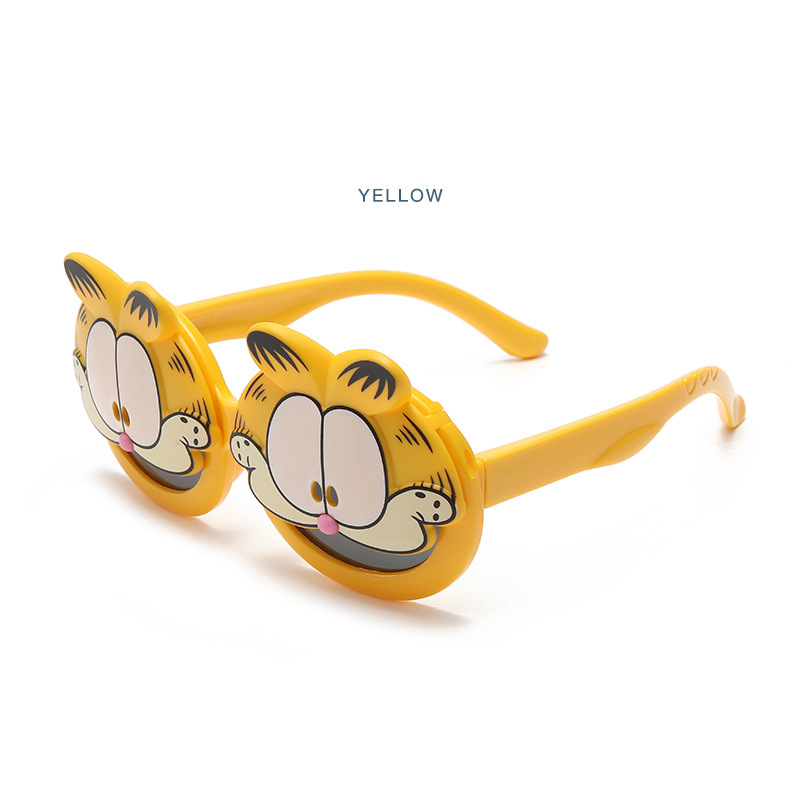 Children's sunglasses 2023 new UV protection cartoon baby Garfield Boy sunglasses Fashion trend sunglasses