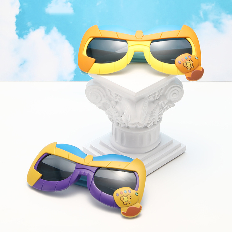 Children's sunglasses for boys Cool cartoon animation style baby sunglasses UV protection for boys sunglasses trend