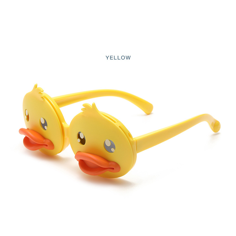 New children's sunglasses UV protection cute cartoon baby yellow duck sunglasses girl fashion sunglasses