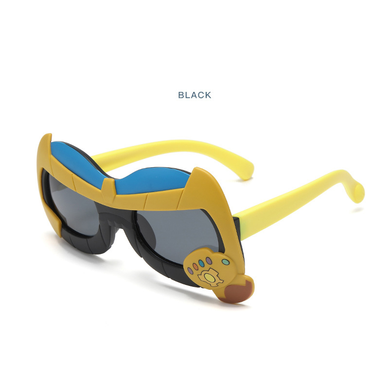 Children's sunglasses for boys Cool cartoon animation style baby sunglasses UV protection for boys sunglasses trend