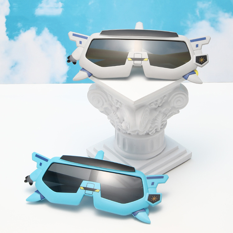 New children's girls fashion sunglasses UV protection robot cute cartoon sunglasses Baby sunglasses