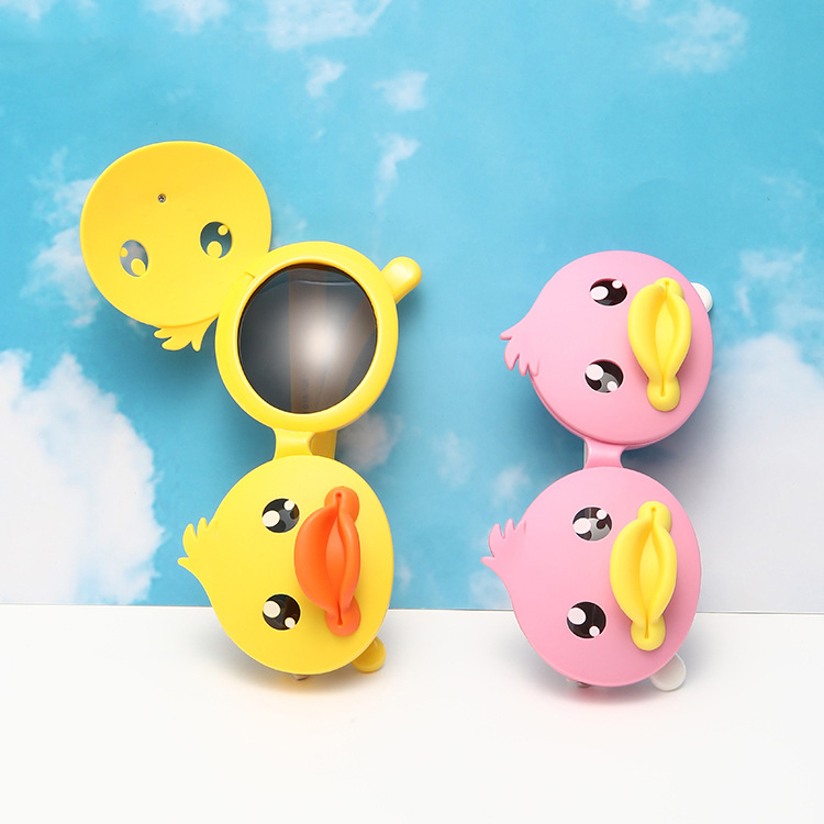 New children's sunglasses UV protection cute cartoon baby yellow duck sunglasses girl fashion sunglasses