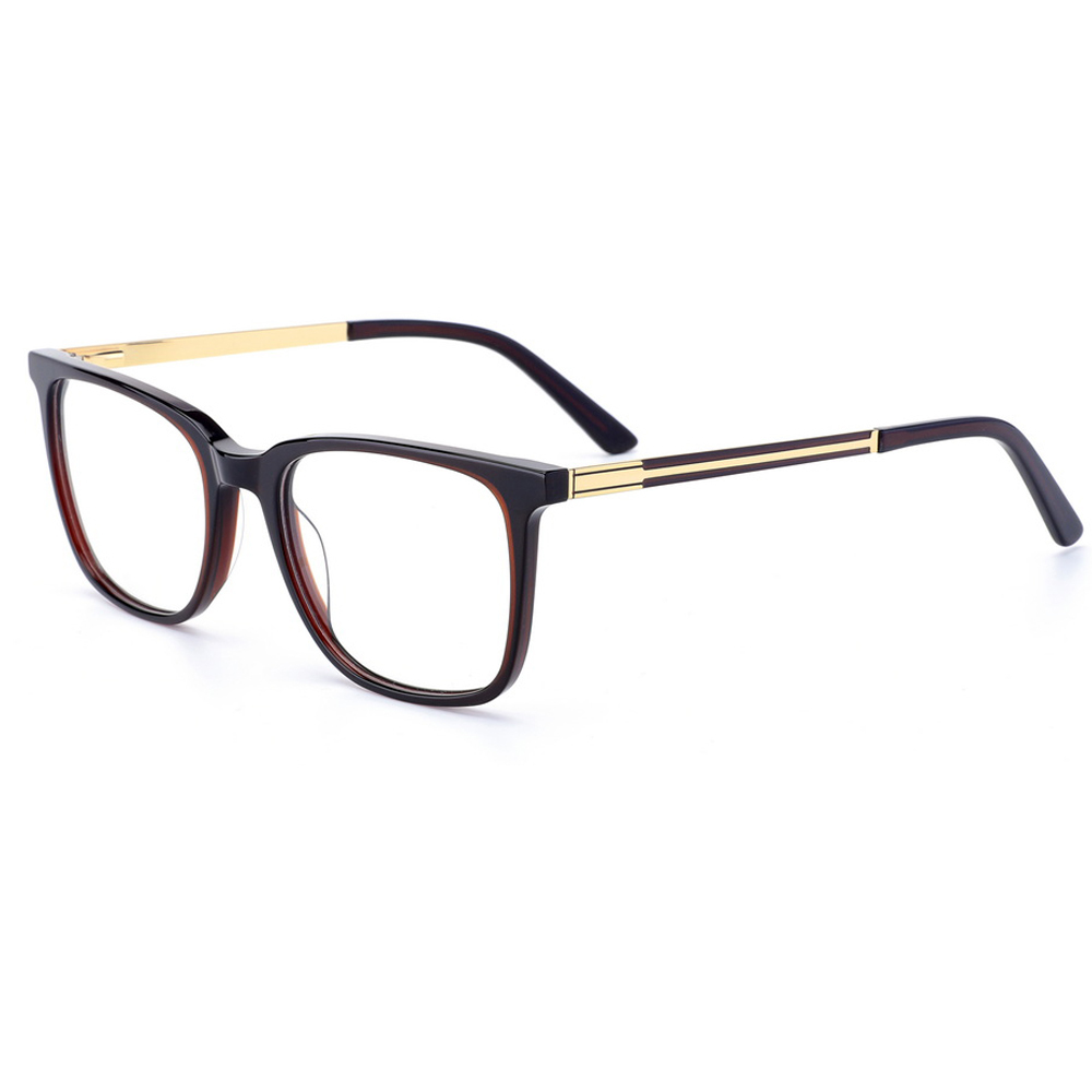 2024  Handmade High Quality Acetate Frame Male and Female Square Frame Factory Stock Women Luxury Brand Prescription Eyewear