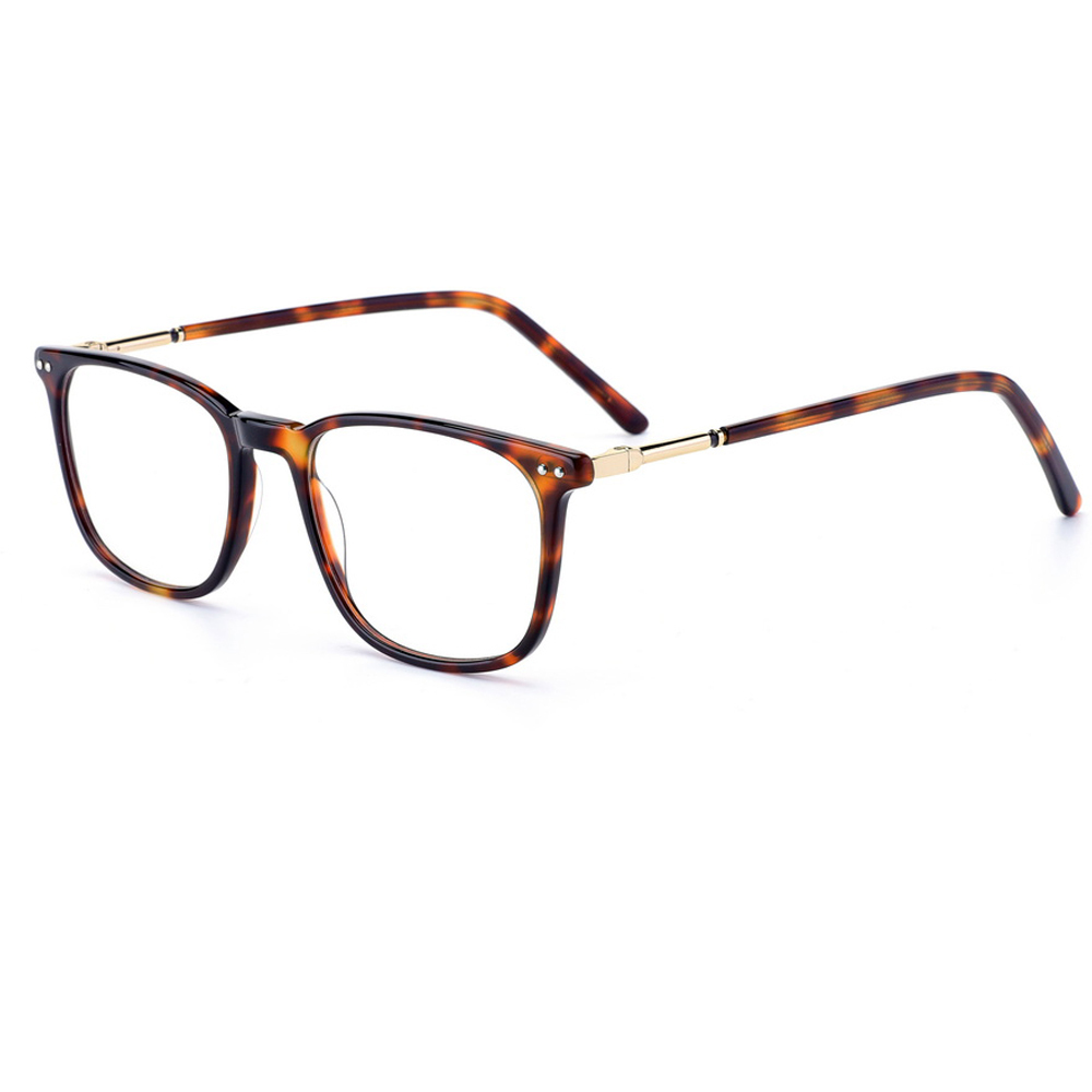 Square Acetate Frames Modern Vintage Thin Eye Glasses High Quality Optical Stainless Frame acetate optical frame cnc machine