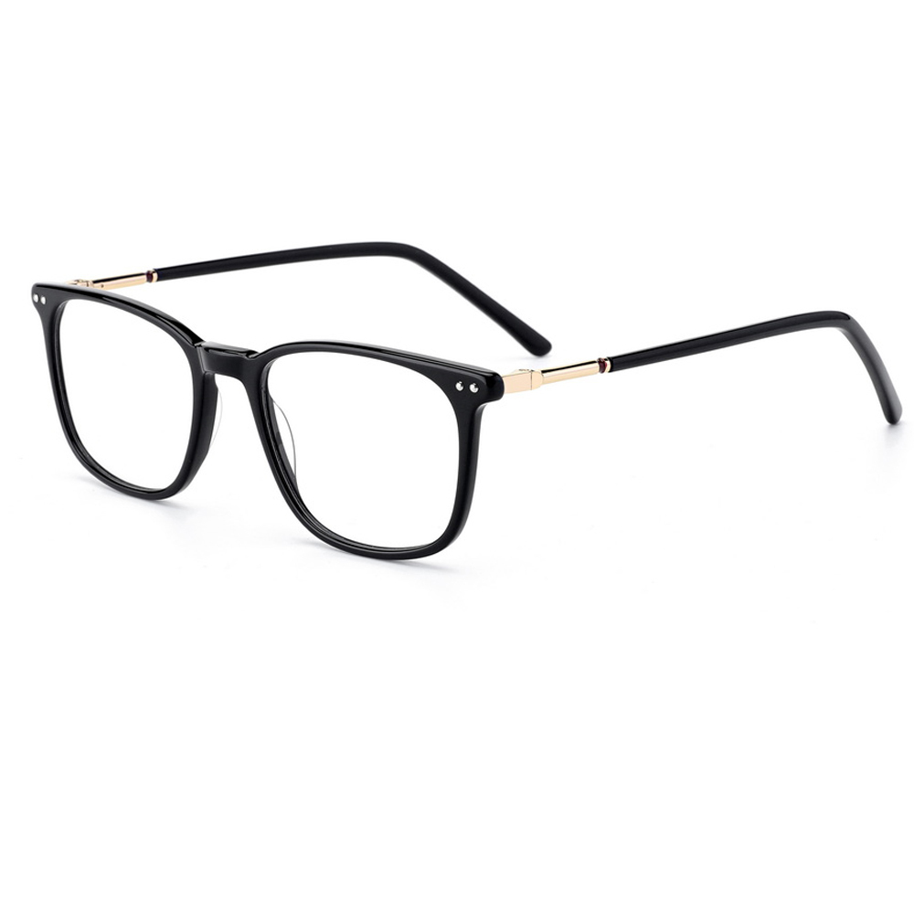 Square Acetate Frames Modern Vintage Thin Eye Glasses High Quality Optical Stainless Frame acetate optical frame cnc machine