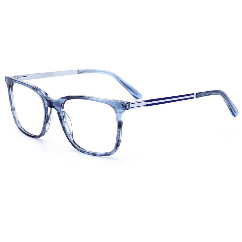 2024  Handmade High Quality Acetate Frame Male and Female Square Frame Factory Stock Women Luxury Brand Prescription Eyewear