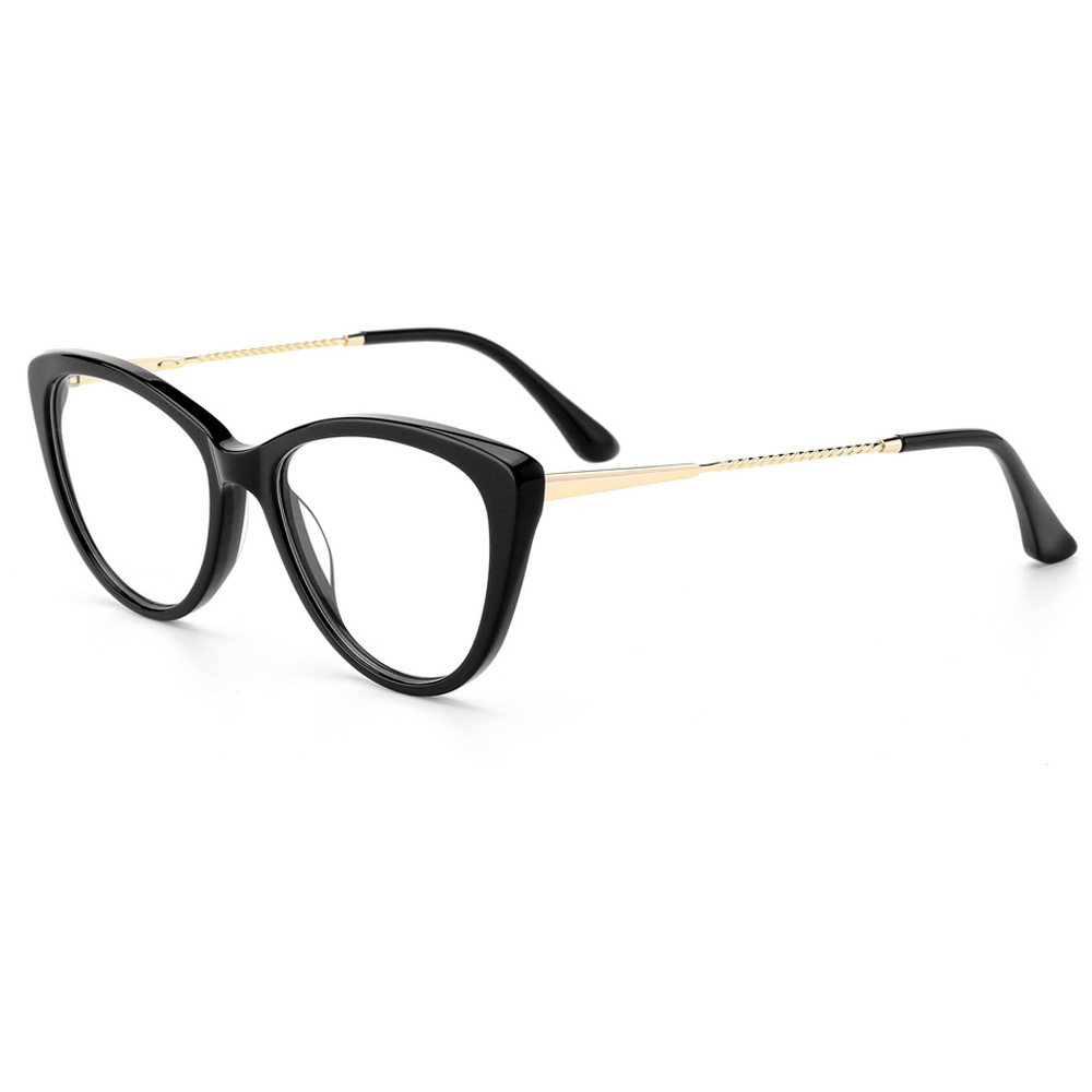 Fashion Wesee black blue tortoise green red Cat eye Acetate eyeglasses frames acetate frame wholesale optical glasses in stock