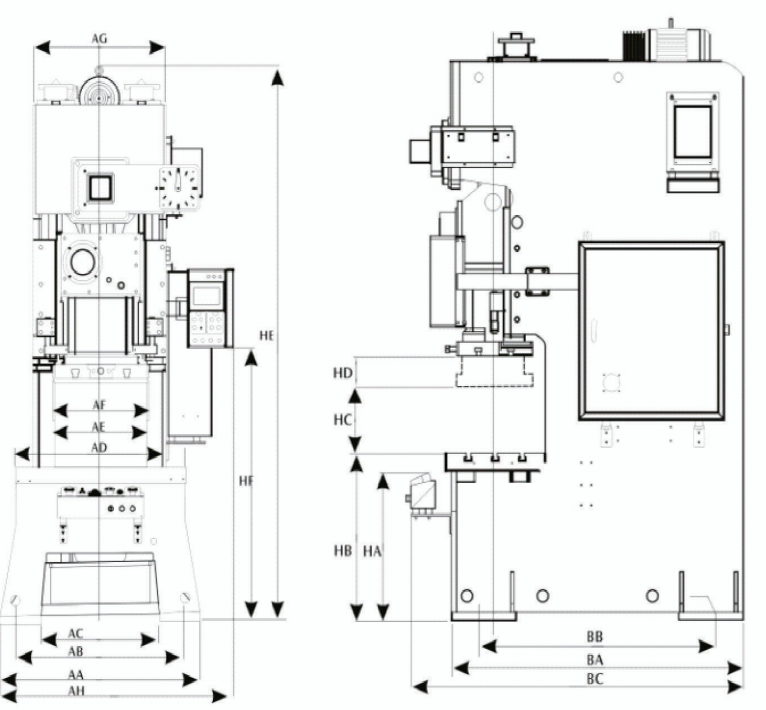 OPEN SINGLE SJAFT HIGH PRECISION STEEL FRAME PUNCH,SDP SERIES