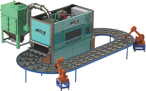 Through Sand Blasting Machine