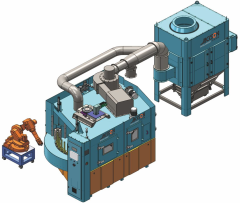 Turntable Sand Blasting Machine