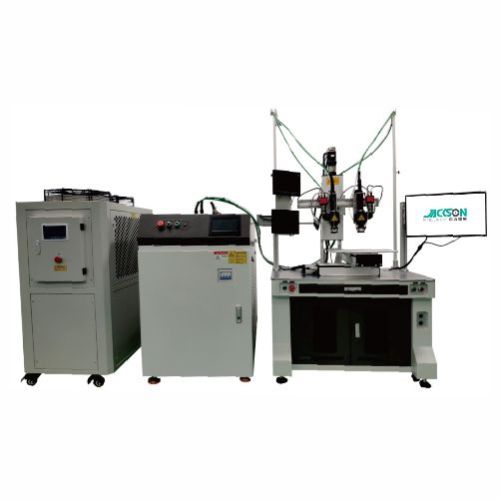 DOUBLE STATIONS OPTICAL FIBER TRANSMISSION LASER WELDING MACHINE