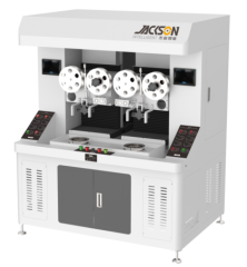 Double Stations CNC Mouth & Bottom Welding Seam Grinding Machine