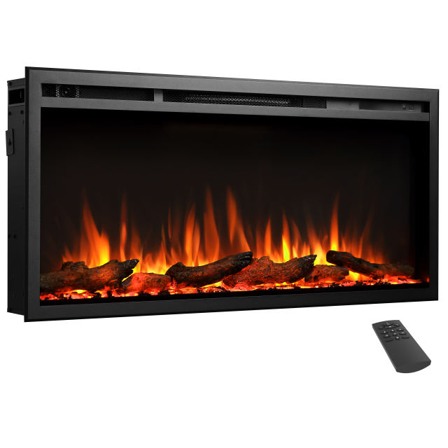 Castello Media Wall Inset Electric Fireplace