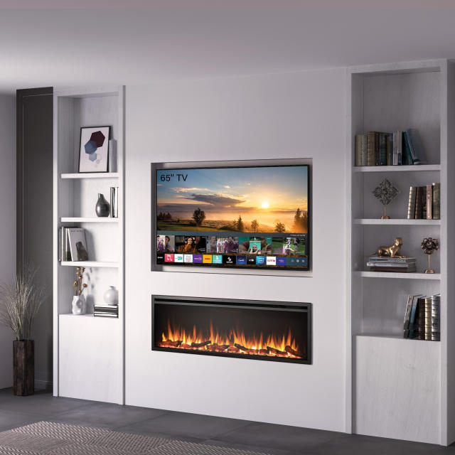 Castello Media Wall Inset Electric Fireplace