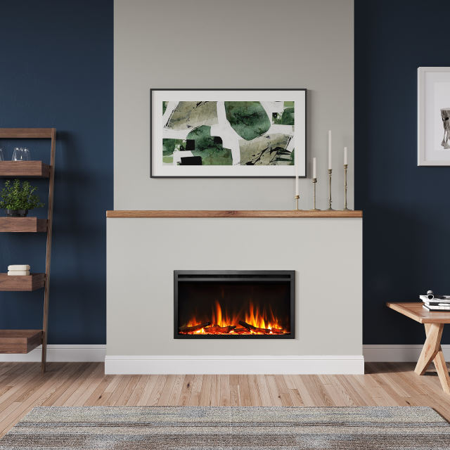 Castello Media Wall Inset Electric Fireplace