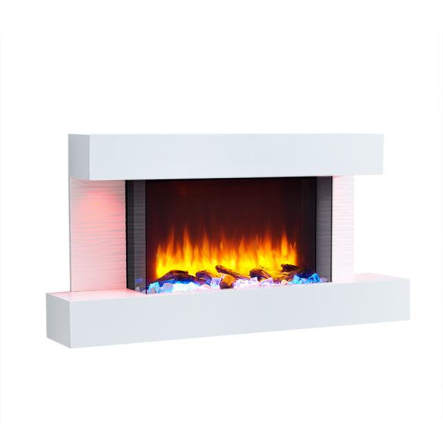 Kingston 47" Wall Mounted Fireplace CEMENT GREY