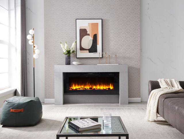 Carmaux 63" Electric Fireplace Suites