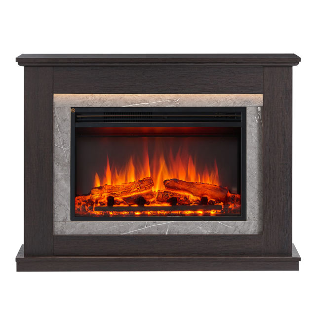Casella 43" White Electric Fireplace Suites