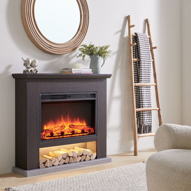 FLAMME 39" Beadell Electric Fireplace Suite
