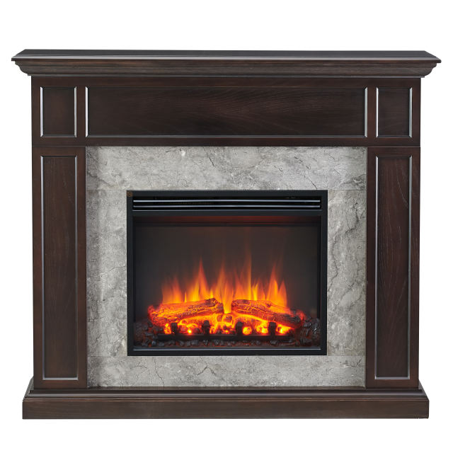 Beaumont 48&quot; Espresso Oak Electric Fireplace Suites