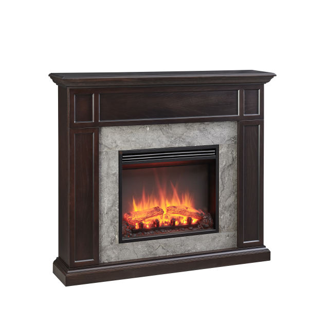 Beaumont 48&quot; Espresso Oak Electric Fireplace Suites