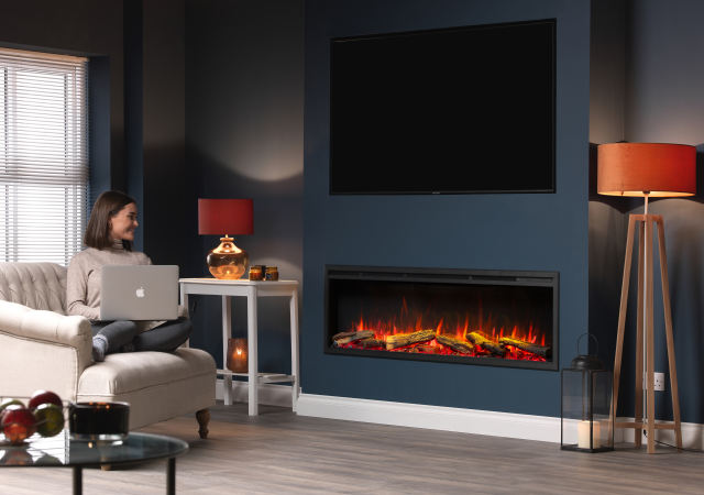 Castello 50" Media Wall Inset Electric Fireplace