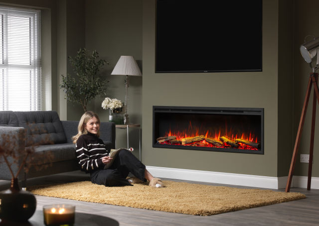 Castello 50" Media Wall Inset Electric Fireplace