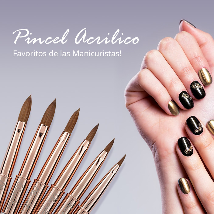 Olasalon 100% Kolinsky Acrylic Nail Brush