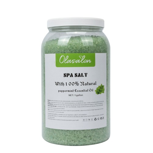 Olasalon Spa Pedicure Salts Peppermint- Pro Size-Gallon
