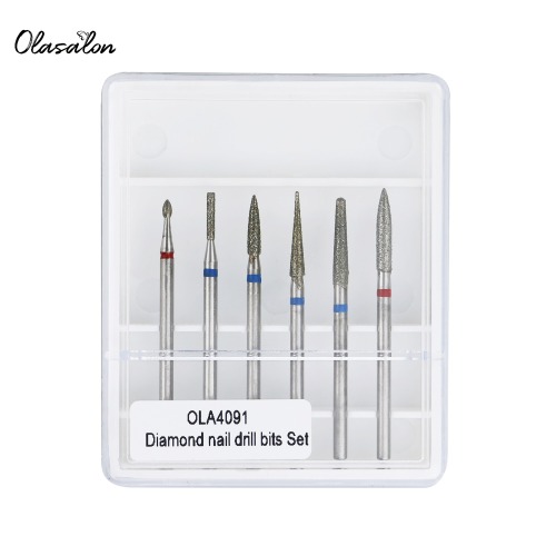 Juego de brocas para uñas DIAMOND de 6 piezas/OLA4091