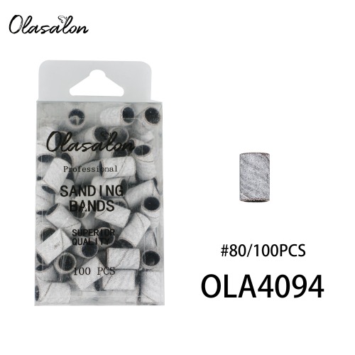 Bandas de anillo de lijado blancas 80# 180# 240# 100piezas