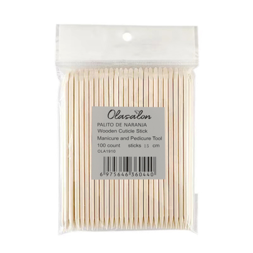 Palito naranjo 100 pcs OLASALON-ola1910-15cm