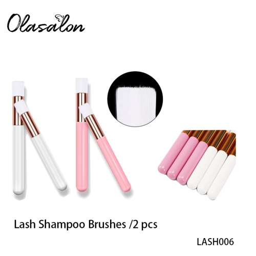 brocha para shampoo de pestaña OLASALON 2pzas -LASH006