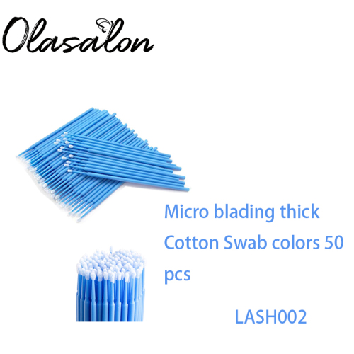 micro hisopo grueso colores 50pzas-lash002