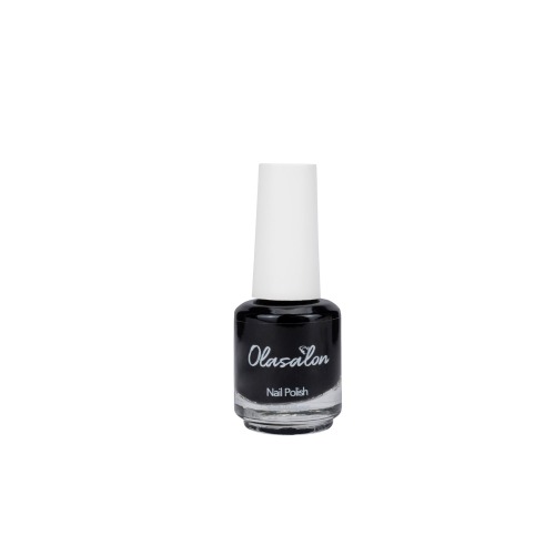 Esmalte De UñAs Olasalon, Resistente A Las Astillas, Acabado Brillante, En Negro, 0.5 Oz
