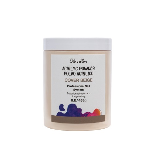 Polvo Acrilico OLASALON -  Cover Beige ola308- 1 lb