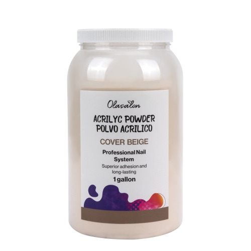 Polvo Acrilico OLASALON -  Cover Beige ola308-  1 gal