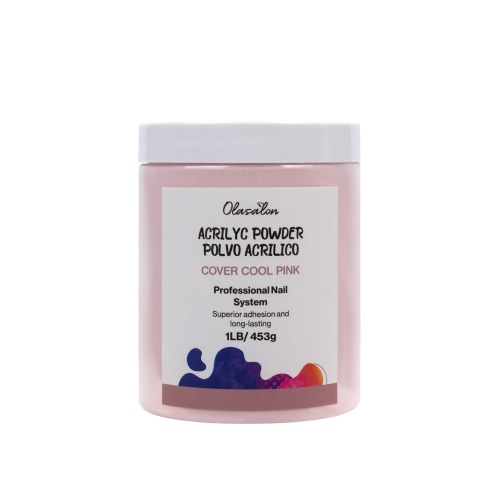 Polvo Acrilico OLASALON - Cover Cool Pink-1 lb,