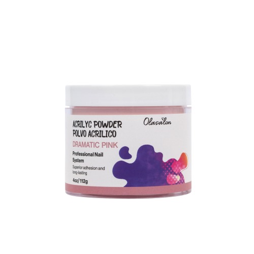Polvo Acrilico OLASALON -Dramatic Pink - 4 oz