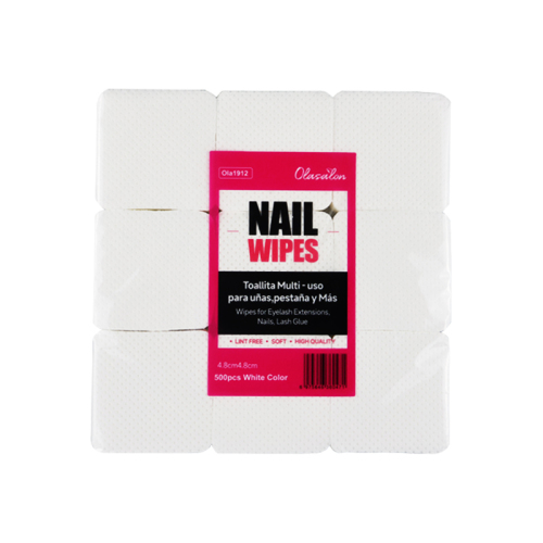 Nail Wipes 500PCS  4.8*4.8 Blanco ola1912,Nail Wipes 500PCS 4.8*4.8 Rosado ola1914
