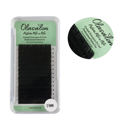 Pestaña pelo a pelo-0.15 olasalon lash125-10mm-14mm