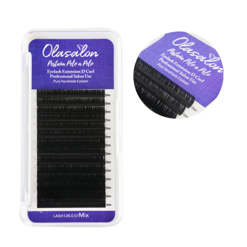 Pestaña pelo a pelo-0.07-tamaño Mixto-olasalon lash128