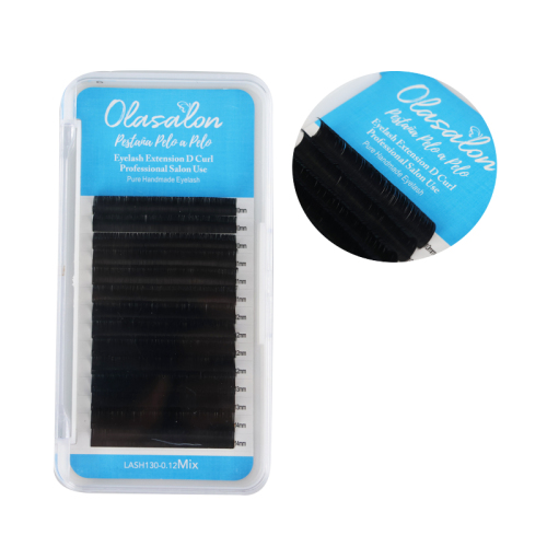Pestaña pelo a pelo-0.12-tamaño Mixto-olasalon lash130