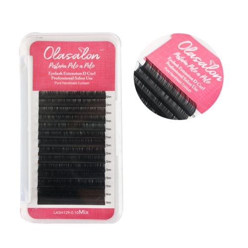 Pestaña pelo a pelo-0.10-tamaño Mixto-olasalon lash129