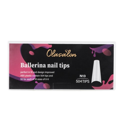 Puntas De UñAs De Bailarina AcríLico UñAs Postizas Transparente Y Natural 504 Piezas Prensa Artificial En UñAs Postizas